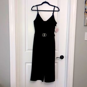 Black pants romper NWT